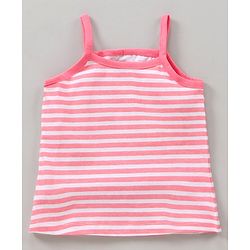 Babyhug 100% Cotton Sleeveless Antibacterial Slips Multi-Print Pack Of 3 - Pink Yellow