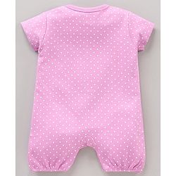Babyhug 100% Cotton Half Sleeves Rompers Polka & Floral Print Pack Of 2 - Multicolor