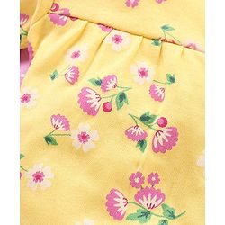 Babyhug 100% Cotton Half Sleeves Rompers Polka & Floral Print Pack Of 2 - Multicolor