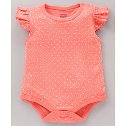 Babyhug 100% Cotton Frill Sleeves Onesie Butterfly Print Pack of 3 - Multicolour