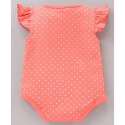 Babyhug 100% Cotton Frill Sleeves Onesie Butterfly Print Pack of 3 - Multicolour