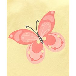 Babyhug 100% Cotton Frill Sleeves Onesie Butterfly Print Pack of 3 - Multicolour
