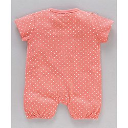 Babyhug 100% Cotton Half Sleeves Cotton Romper Floral Print Pack of 2 - Multicolor