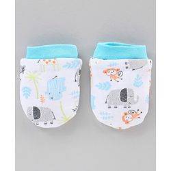 Babyhug 100% Cotton Clothing Gift Set Car Print Pack of 6 - Blue