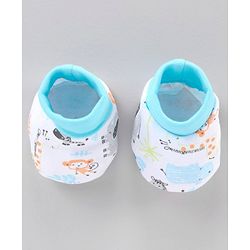 Babyhug 100% Cotton Clothing Gift Set Car Print Pack of 6 - Blue