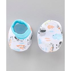 Babyhug 100% Cotton Clothing Gift Set Car Print Pack of 6 - Blue
