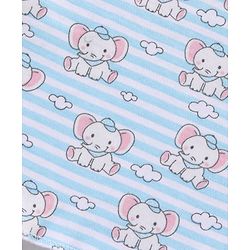 Babyhug 100% Cotton Clothing Gift Set Elephant Print Pack of 8 - Blue