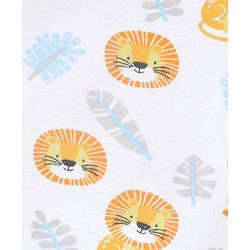 Babyhug 100% Cotton Clothing Gift Set Elephant Print Pack of 8 - Blue