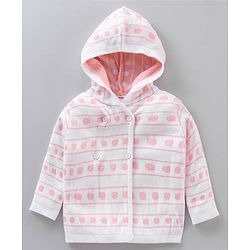Babyhug Full Sleeves Sweater Set Argyle Design - Pink