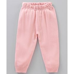 Babyhug Full Sleeves Sweater Set Argyle Design - Pink