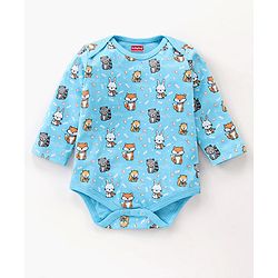 Babyhug 100% Cotton Full Sleeves Onesie Pack of 7 - Multicolor