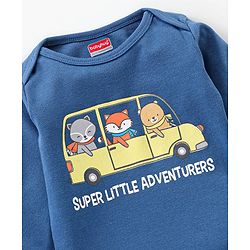 Babyhug 100% Cotton Full Sleeves Onesie Pack of 7 - Multicolor