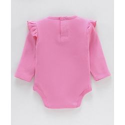 Babyhug 100% Cotton Full Sleeves Heart Printed Onesies Pack Of 2 - Pink