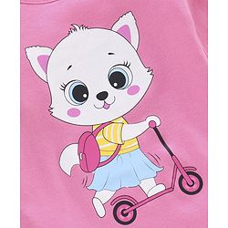Babyhug 100% Cotton Full Sleeves Heart Printed Onesies Pack Of 2 - Pink