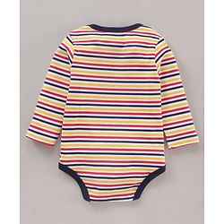 Babyhug 100% Cotton Full Sleeves Onesies Multi Print Pack of 3 - Multicolour