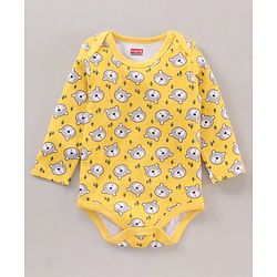 Babyhug 100% Cotton Full Sleeves Onesies Multi Print Pack of 3 - Multicolour