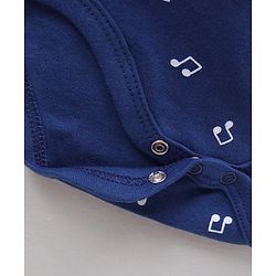 Babyhug 100% Cotton Full Sleeves Onesie Printed & Stripes Pack of 3 - Red Blue White