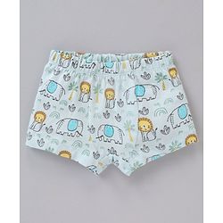 Babyhug 100% Cotton Briefs Stripes & Animal Print Pack of 3- Multicolor