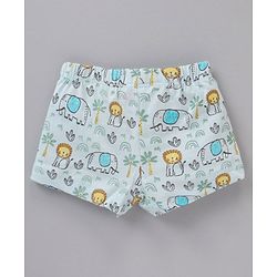 Babyhug 100% Cotton Briefs Stripes & Animal Print Pack of 3- Multicolor