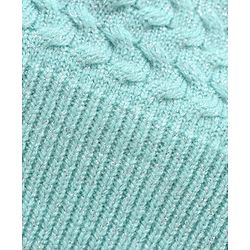 Babyhug Full Sleeves Cable Knit Sweater Solid - Blue