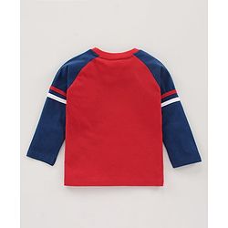 Babyhug Full Sleeves Tee Text Print - Red