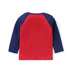 Babyhug Full Sleeves T-Shirt Multiprint - Red