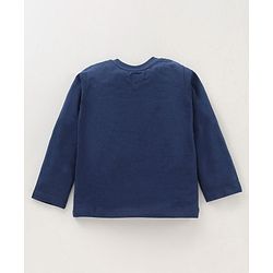 Babyhug Full Sleeves T-Shirt Animal Print - Blue