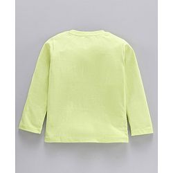 Babyhug Full Sleeves T-Shirt Bear Print - Lime