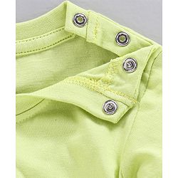 Babyhug Full Sleeves T-Shirt Bear Print - Lime