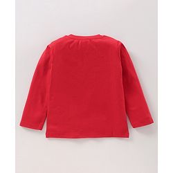 Babyhug Full Sleeves Cotton T-Shirt Crocodile Print - Red