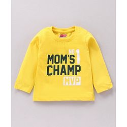Babyhug Full Sleeves Tees Text Print Pack of 5 - Multicolor