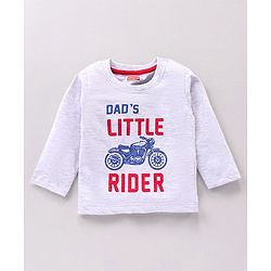 Babyhug Full Sleeves Tees Text Print Pack of 5 - Multicolor
