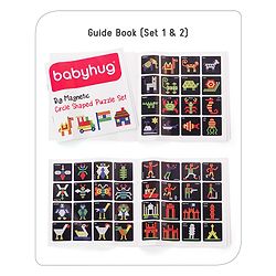 Babyhug Jumbo Magnetic Circle Puzzle Set With 250 Magnetic Tiles| Playset With Write & Wipe Feature with 200+ Patterns| 1 Sketch Pen and Duster Learning and Educational Toy for 4-6 Years Kids| Gifting Toy| BIS Certified