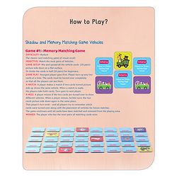 Babyhug Shadow and Memory Matching Game Vehicles - 48 Pieces & 4 Shadow card
