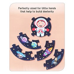 Babyhug 30 Pcs Jigsaw Puzzle| 6 in 1 Double Side Montessori Learning and Educational Puzzles with 12 Professions for 2-4 Years Kids| Improves Motor Skills and Hand Eye Co-ordination| Gifting Toy| BIS Certified
