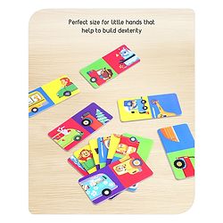 Babyhug Domino Double Sided Puzzle Set of Vehicles - 30 Pieces