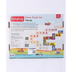 Babyhug Domino Double Sided Puzzle Set of Vehicles - 30 Pieces