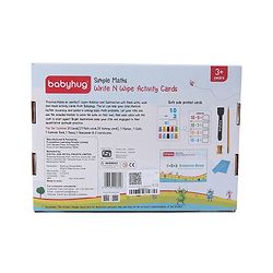 Babyhug Simple Maths Write N Wipe Double Sided Activity Cards - 31 Pieces