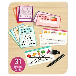 Babyhug Word Scramble Write N Wipe Double Sided Activity Cards - 31 Pieces