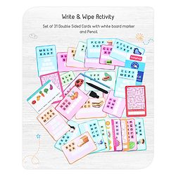 Babyhug Word Scramble Write N Wipe Double Sided Activity Cards - 31 Pieces