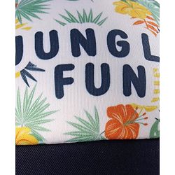 Babyhug Summer Cap Jungle Print Multicolour - Diameter 14 cm