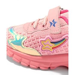 Cute Walk by Babyhug Velcro Closure Sneakers - Pink