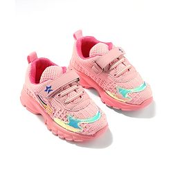 Cute Walk by Babyhug Velcro Closure Sneakers - Pink