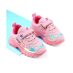 Cute Walk by Babyhug Velcro Closure Sneakers - Pink
