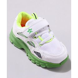 Cute Walk by Babyhug Solid Sneakers with Velcro Closure - Green