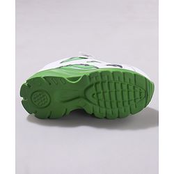 Cute Walk by Babyhug Solid Sneakers with Velcro Closure - Green