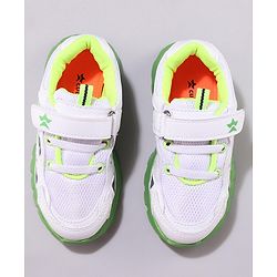 Cute Walk by Babyhug Solid Sneakers with Velcro Closure - Green