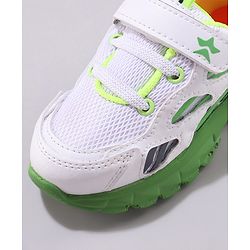 Cute Walk by Babyhug Solid Sneakers with Velcro Closure - Green