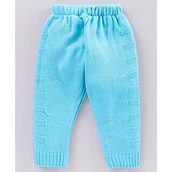Babyhug Full Sleeves Sweater & Pyjama Set Printed - Blue