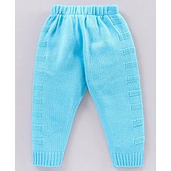 Babyhug Full Sleeves Sweater & Pyjama Set Printed - Blue